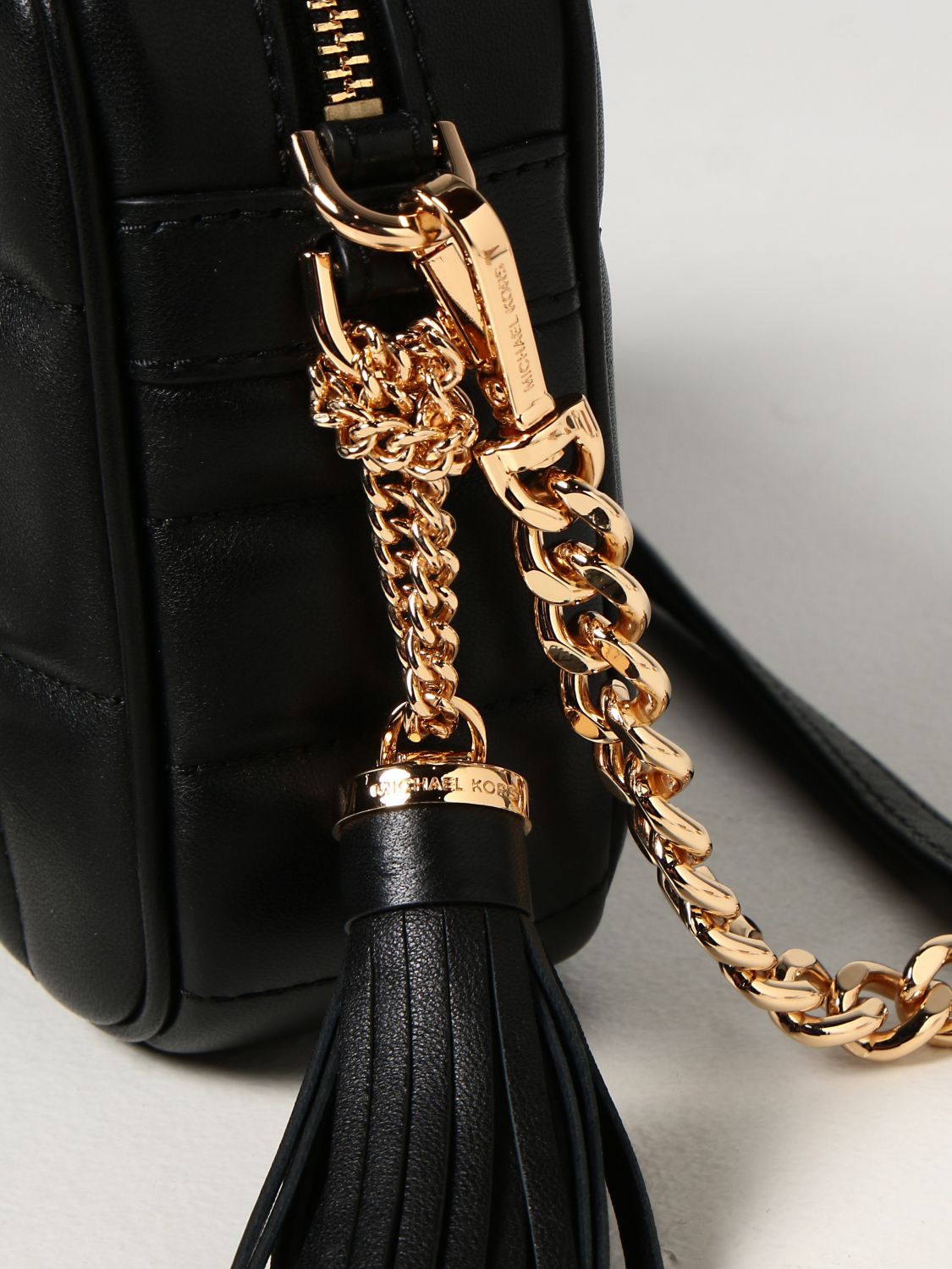 MICHAEL KORS: bag in quilted leather | Crossbody Bags Michael Kors Women Black Crossbody Bags Michael Michael 32T1GT9C6L GIGLIO.COM