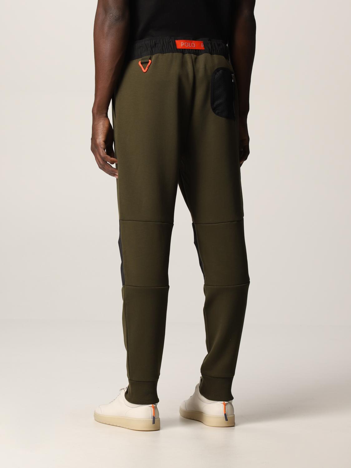 POLO RALPH LAUREN: Pantalone in misto cotone - Oliva | Pantalone Polo Ralph  Lauren 710849542 GIGLIO.COM