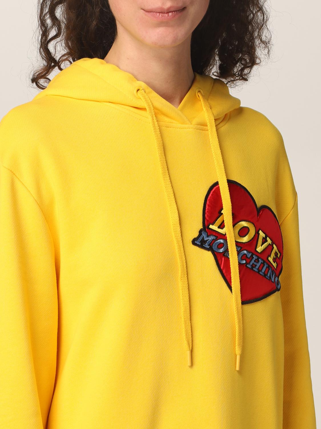 LOVE MOSCHINO dress in cotton blend Yellow Love Moschino dress