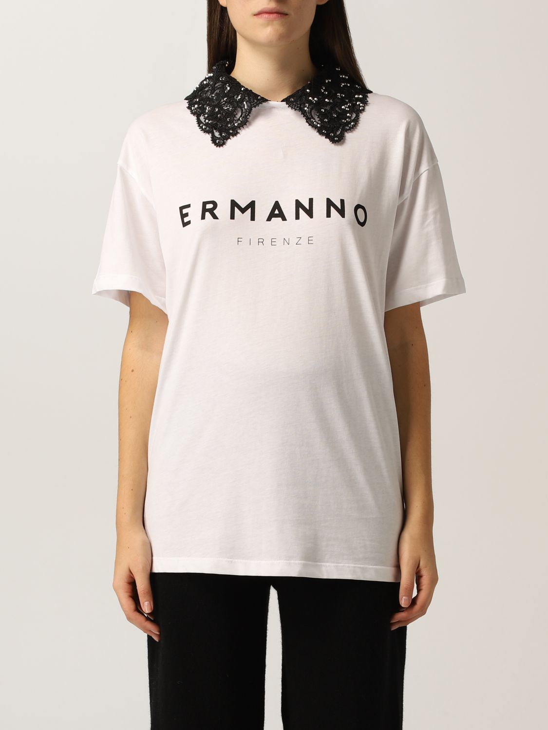 T-Shirt Ermanno Ermanno Scervino: T-shirt women Ermanno Firenze white 1