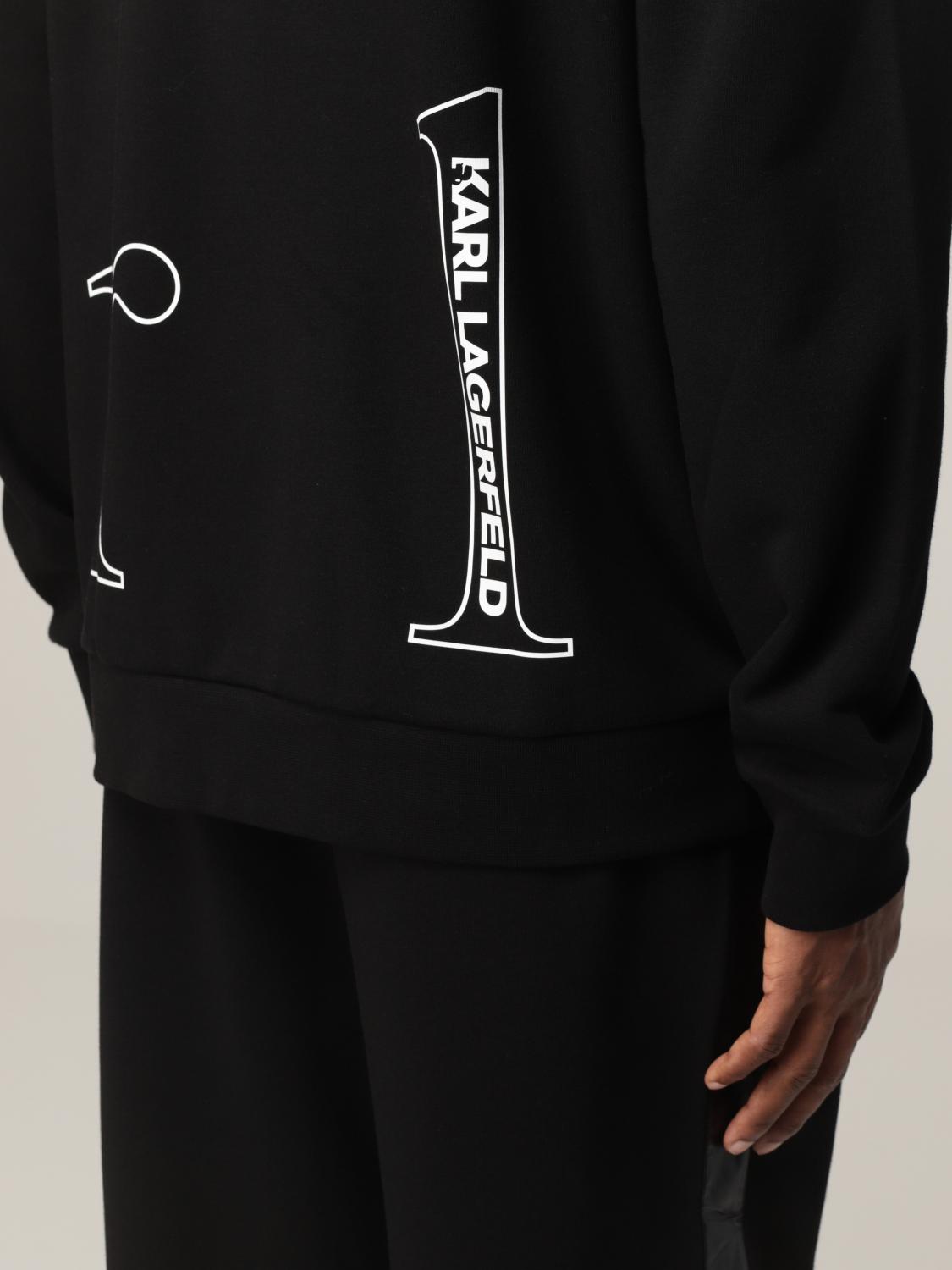 KARL LAGERFELD: Felpa uomo - Nero | Felpa Karl Lagerfeld 705053512910  GIGLIO.COM