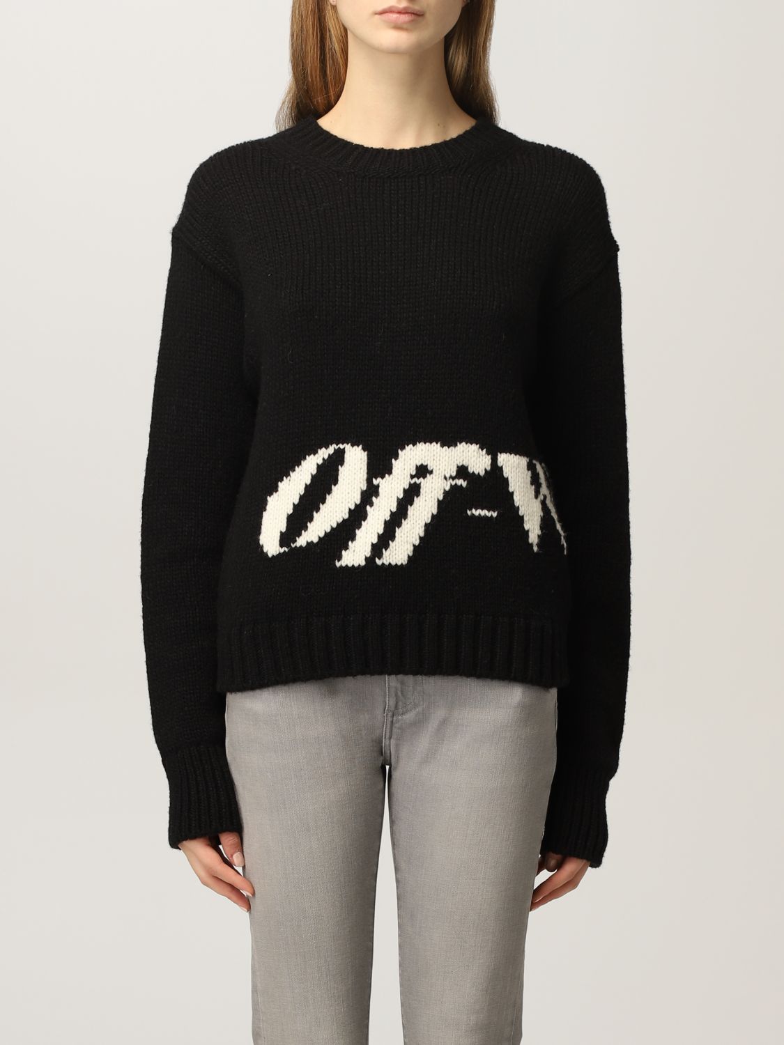 OFF WHITE: Sweater women | Sweater Off White Women Black | Sweater Off ...