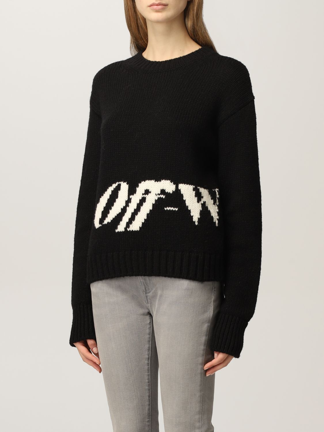 OFF WHITE: Sweater women | Sweater Off White Women Black | Sweater Off ...