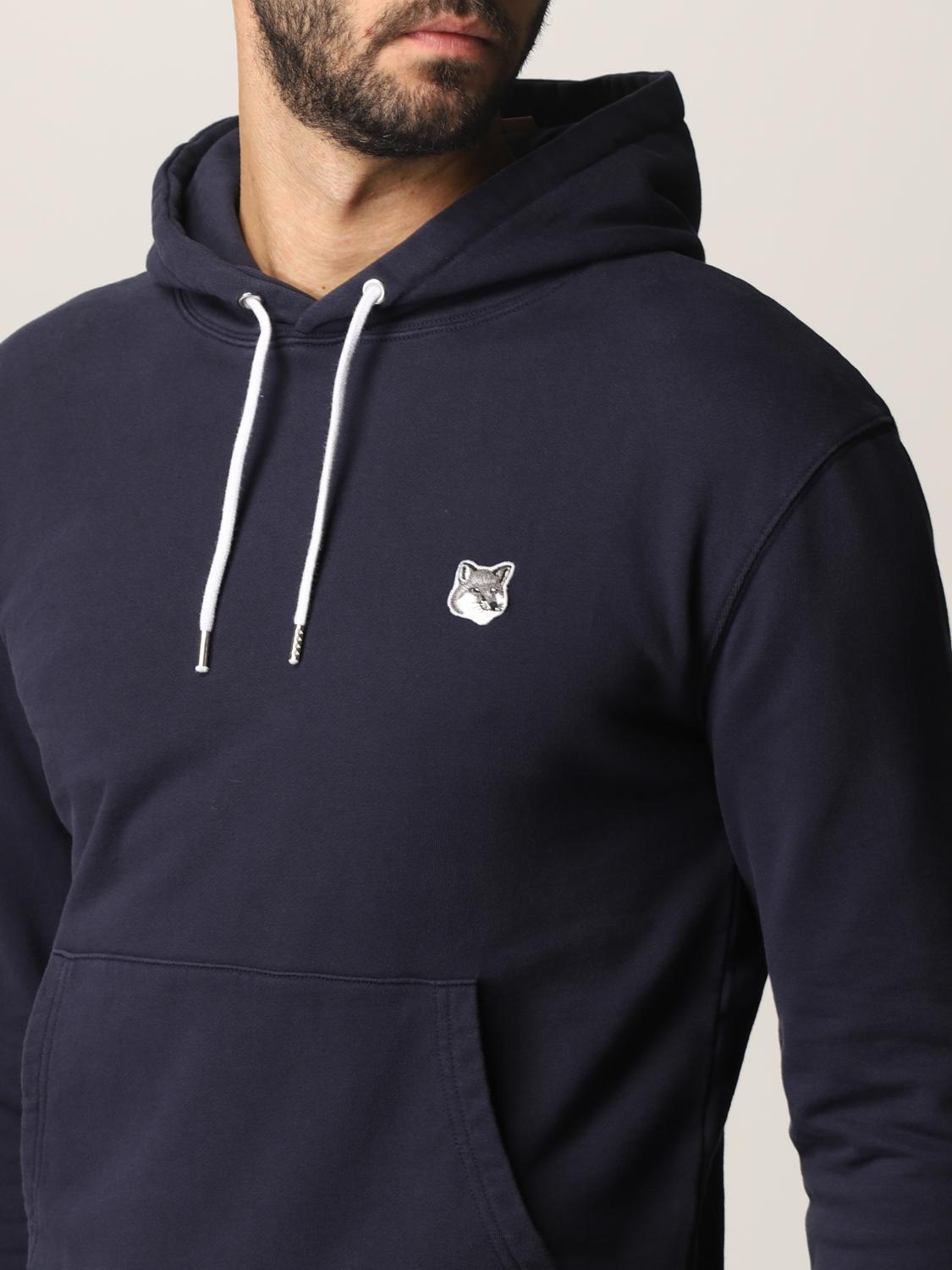 maison kitsune blue sweatshirt
