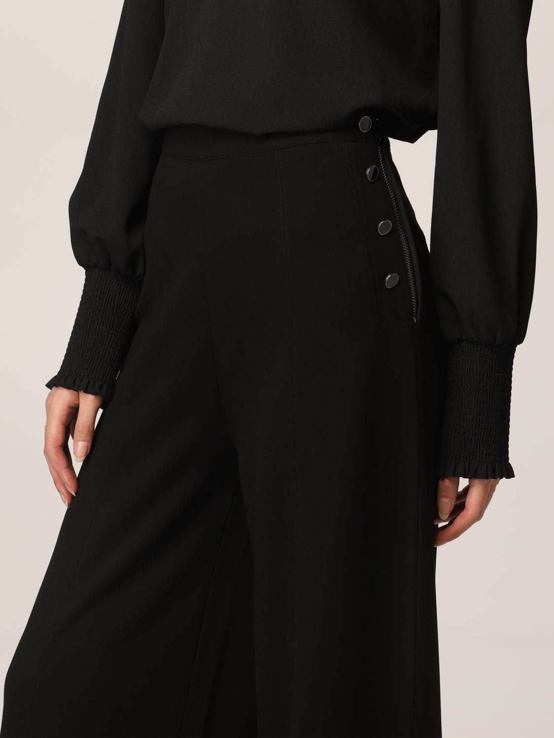 ACTITUDE TWINSET: Pantalone a palazzo Actitude Twin-set - Nero | Pantalone  Actitude Twinset 212AP2063 GIGLIO.COM