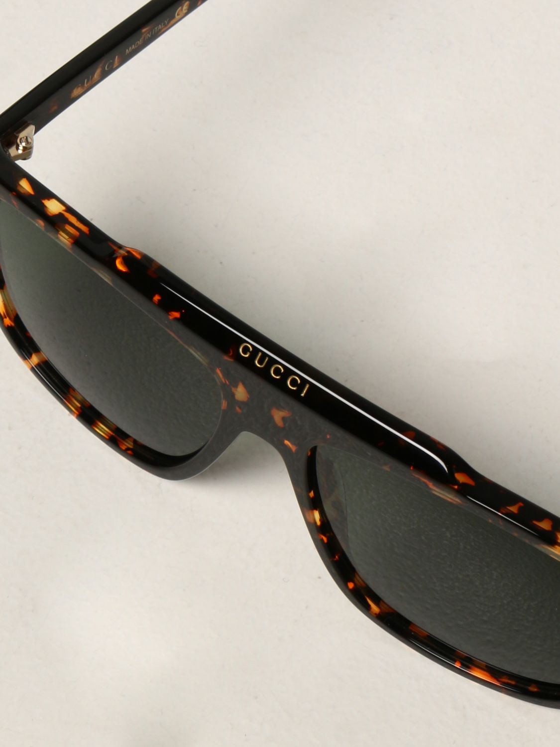 Солнцезащитные очки Gucci: Солнцезащитные очки Мужское Gucci коричневый 4