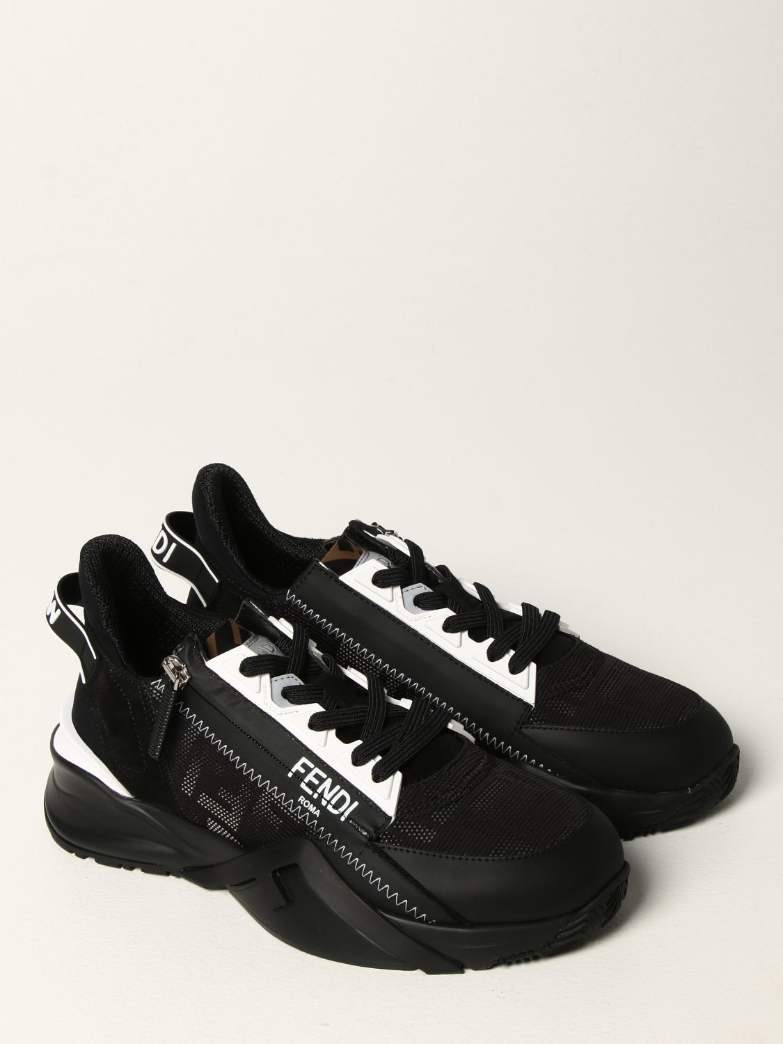 Fendi Women's Sneakers - Black - US 7