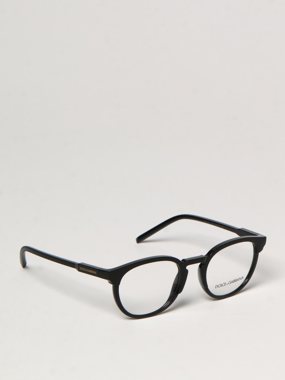 Dolce \u0026 Gabbana Outlet: Occhiali da vista in acetato - Nero | Occhiali  Dolce \u0026 Gabbana DG 5077 GIGLIO.COM