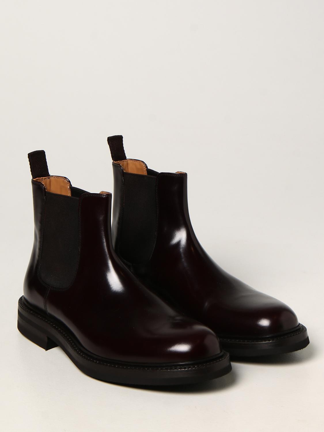 george burgundy boots