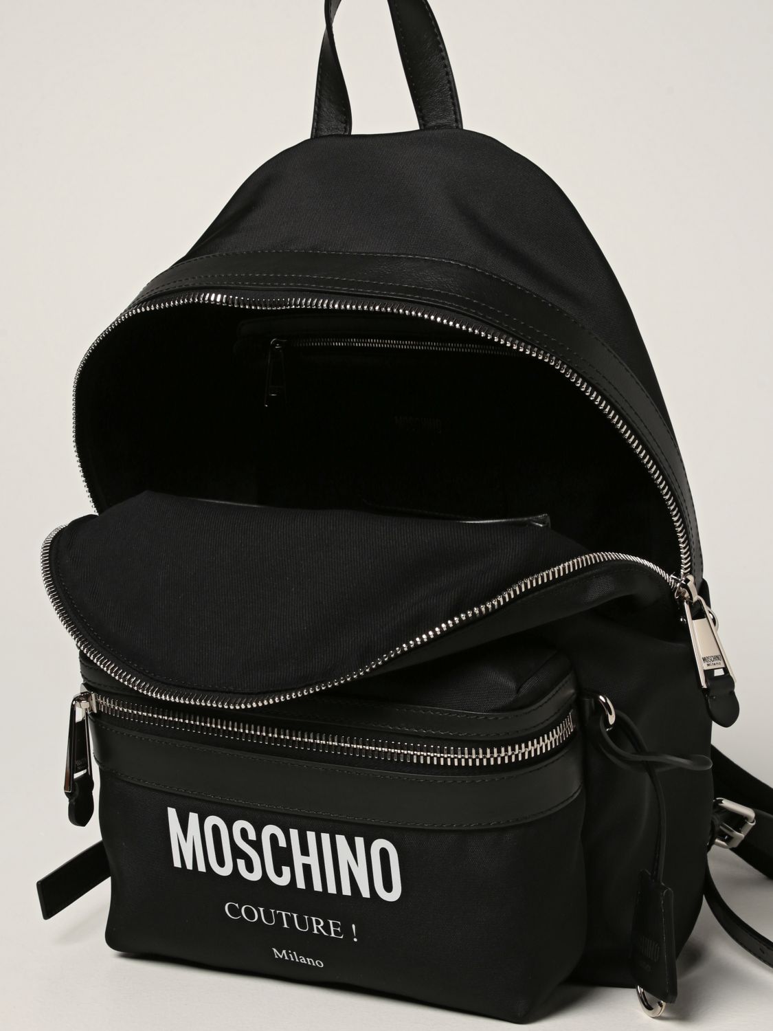 Zaino Moschino Couture: Zaino Moschino Couture in nylon nero 5