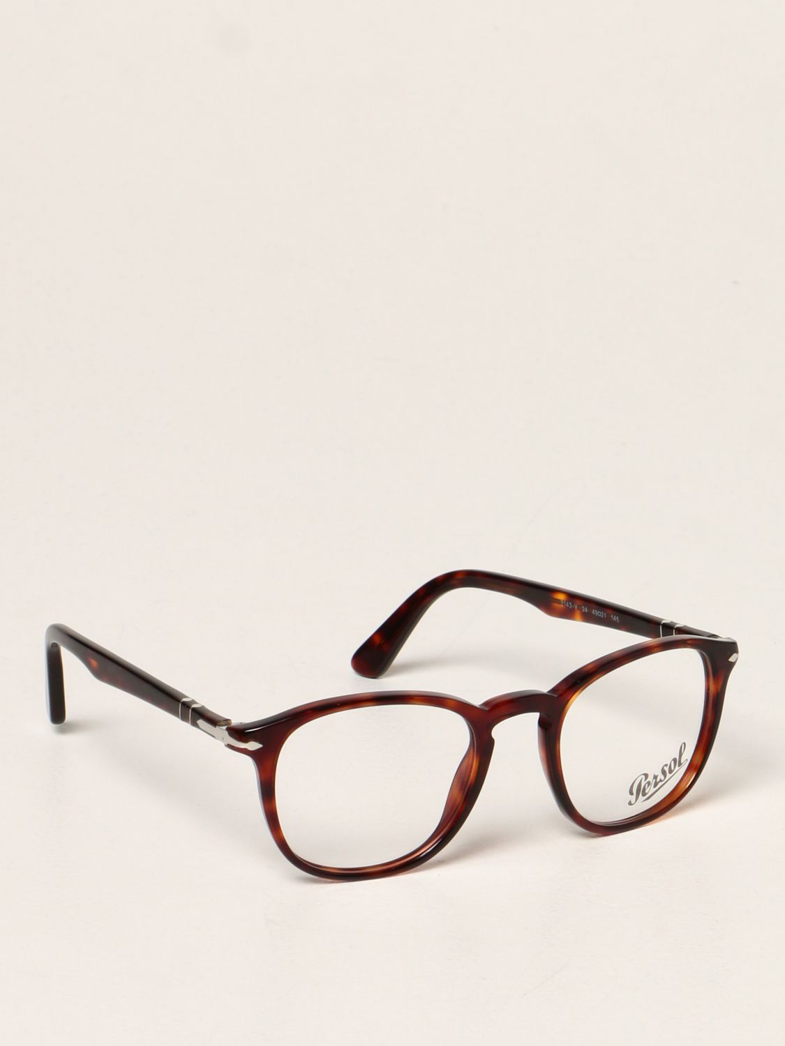 Glasses Persol: Persol eyeglasses in acetate brown 1