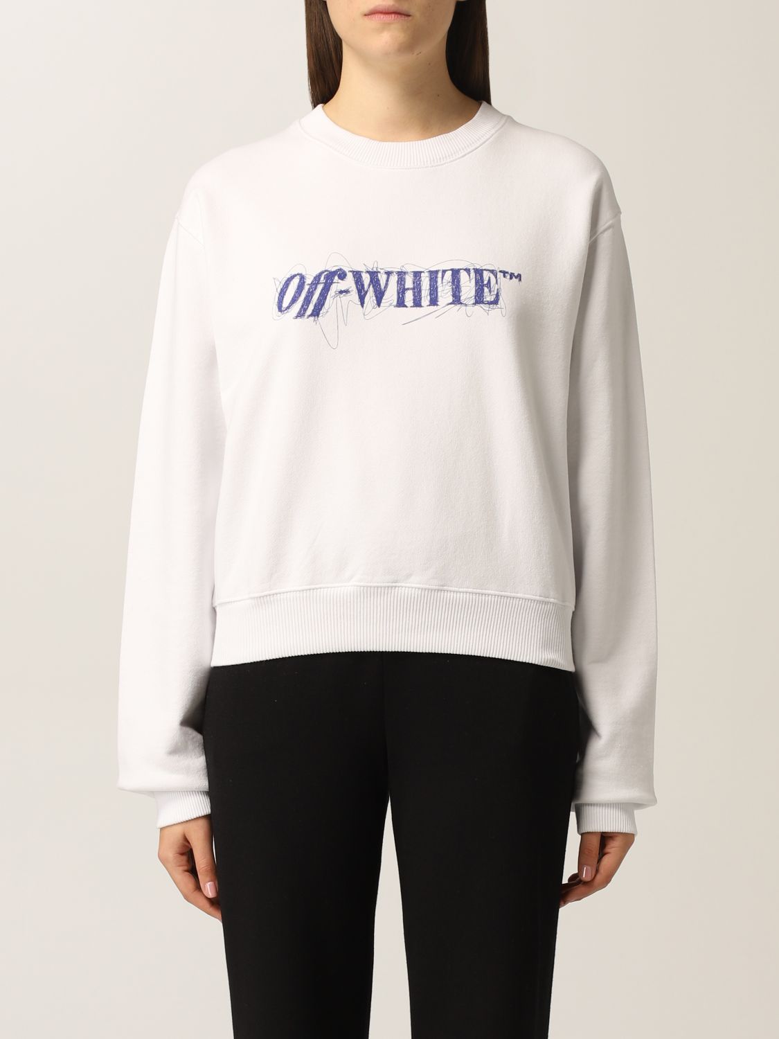 OFF-WHITE: sweatshirt for woman - White | Off-White sweatshirt ...