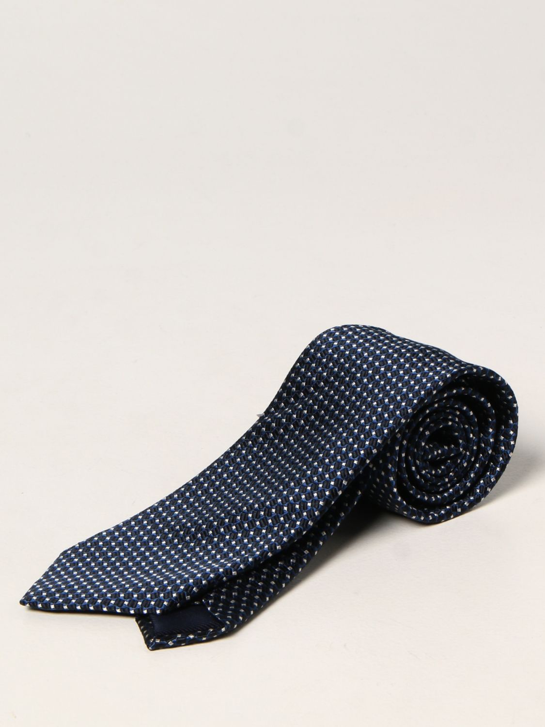 Corbata Corneliani: Corbata hombre Corneliani azul oscuro 1
