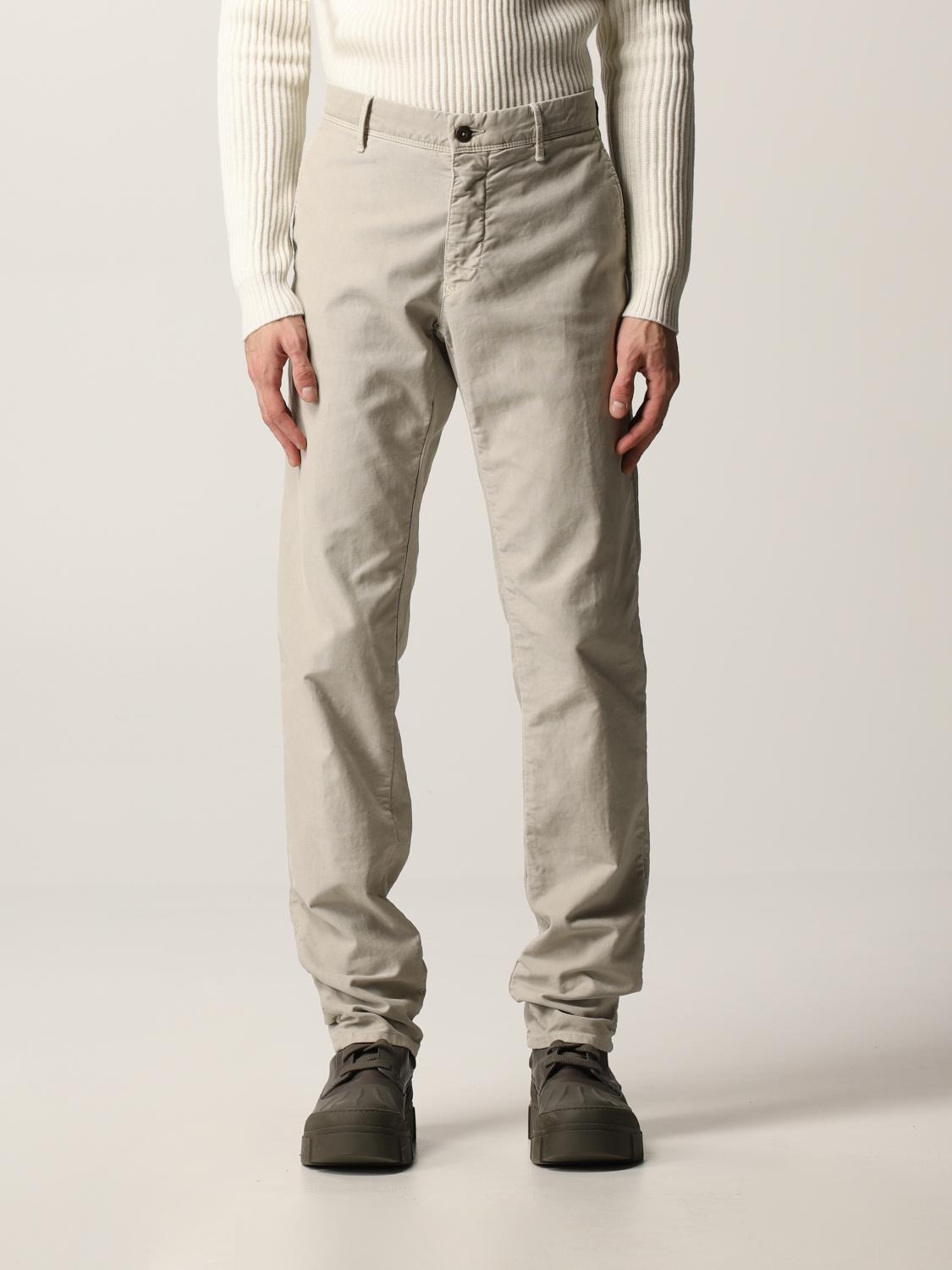 INCOTEX: Pantalone in cotone - Bianco | Pantalone Incotex 15S1004611A  GIGLIO.COM