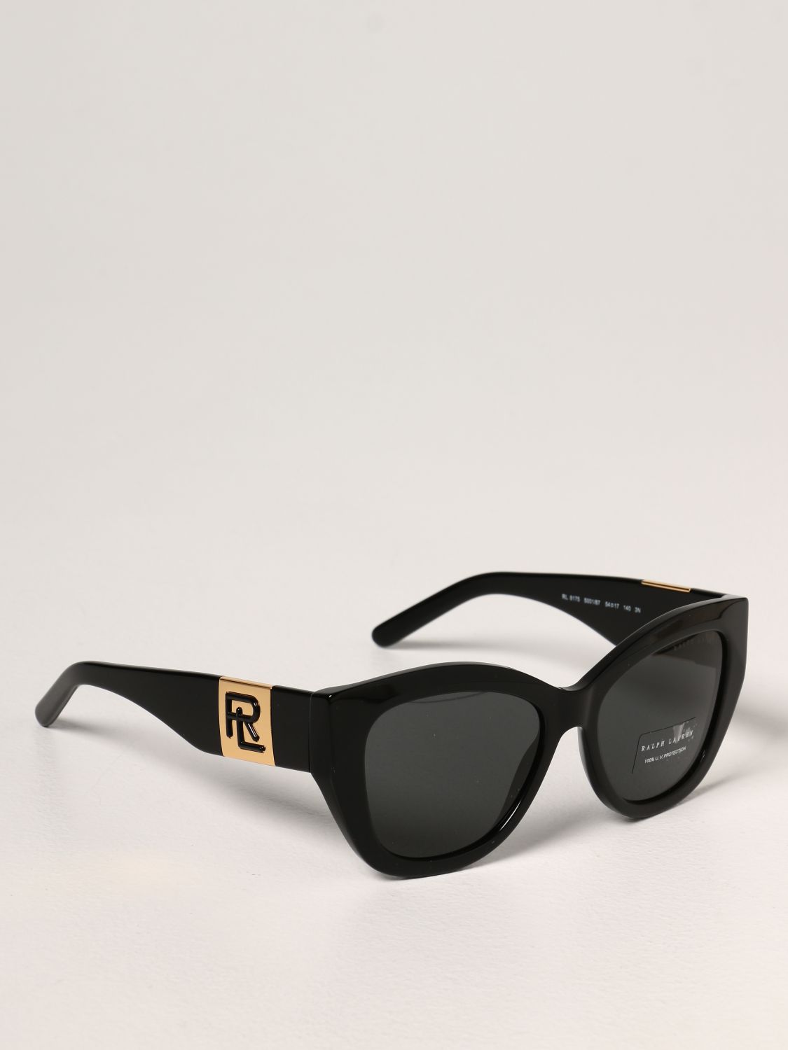 Ralph Lauren Outlet: sunglasses in acetate - Black | Ralph Lauren sunglasses  RL 8175 online on 