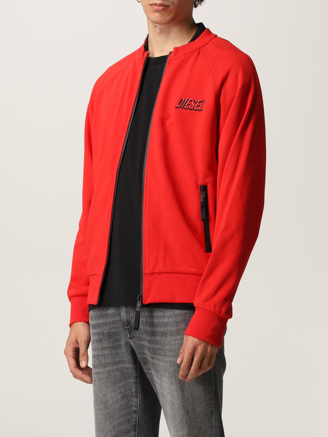 diesel red sweatshirt