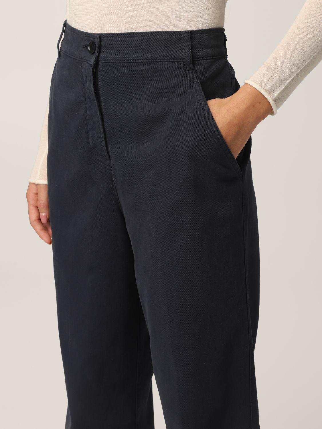 Pantalon Aspesi: Pantalon femme Aspesi bleu marine 3