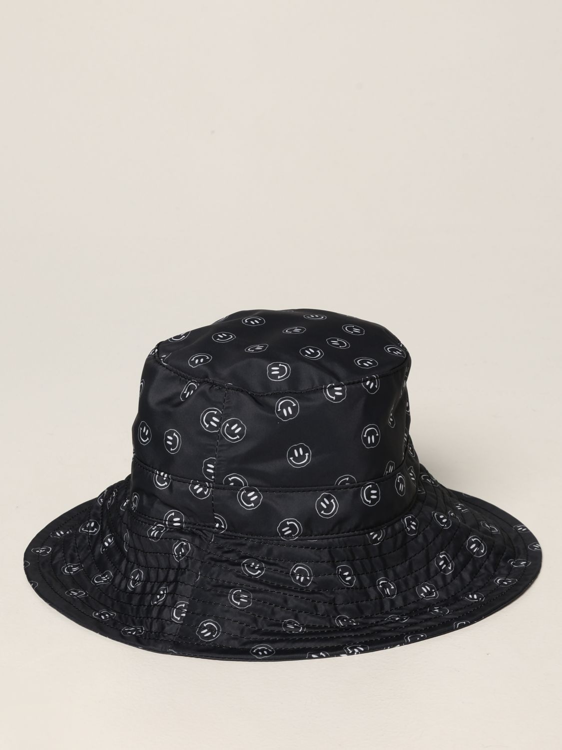 Hat Ganni: Ganni patterned hat black 2