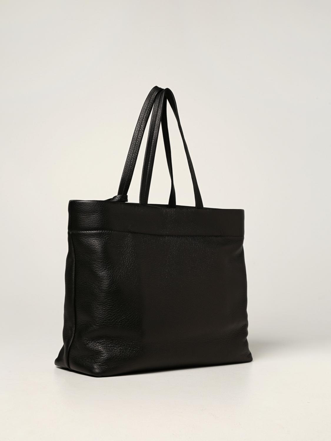 PRADA: Borsa tote in pelle di cervo - Nero | Borse Tote Prada 1BG398 013  GIGLIO.COM