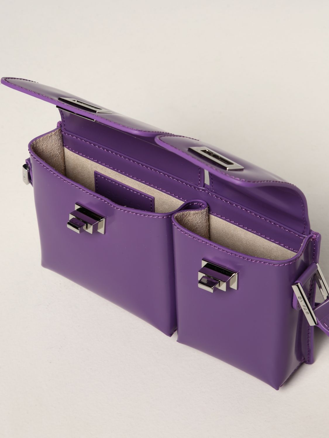 Sac bandoulière By Far: Sac porté épaule femme By Far violet 5