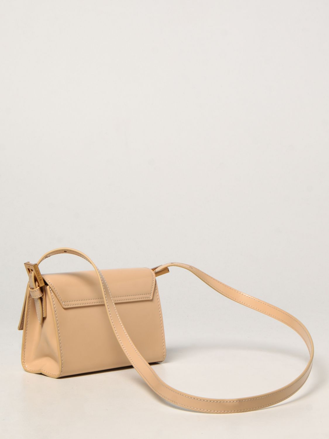Mini bag By Far: Fran Sand By Far bag in brushed leather sand 3