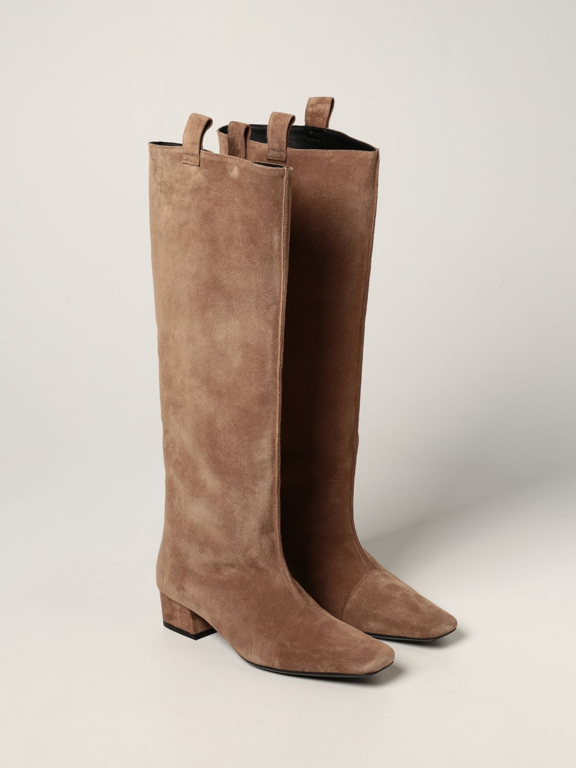 Boots By Far: By Far boot in suede brown 2