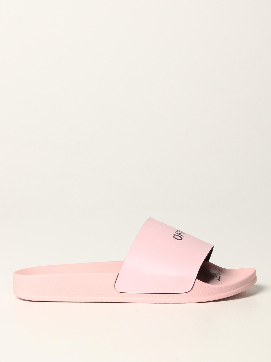 OFF-WHITE: Sandalias planas mujer Off White - Rosa | Sandalias Planas Off- White OWIAC002F21PLA001 GIGLIO.COM