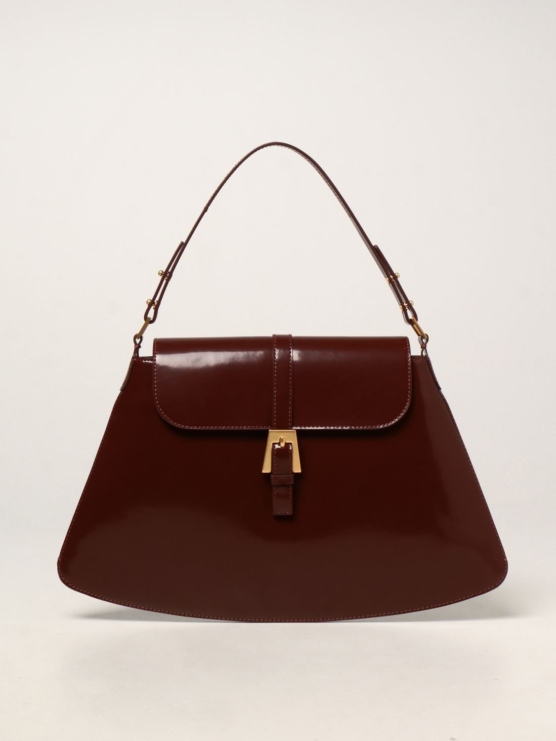 Handbag By Far: Portia By Far bag in brushed leather brown 1