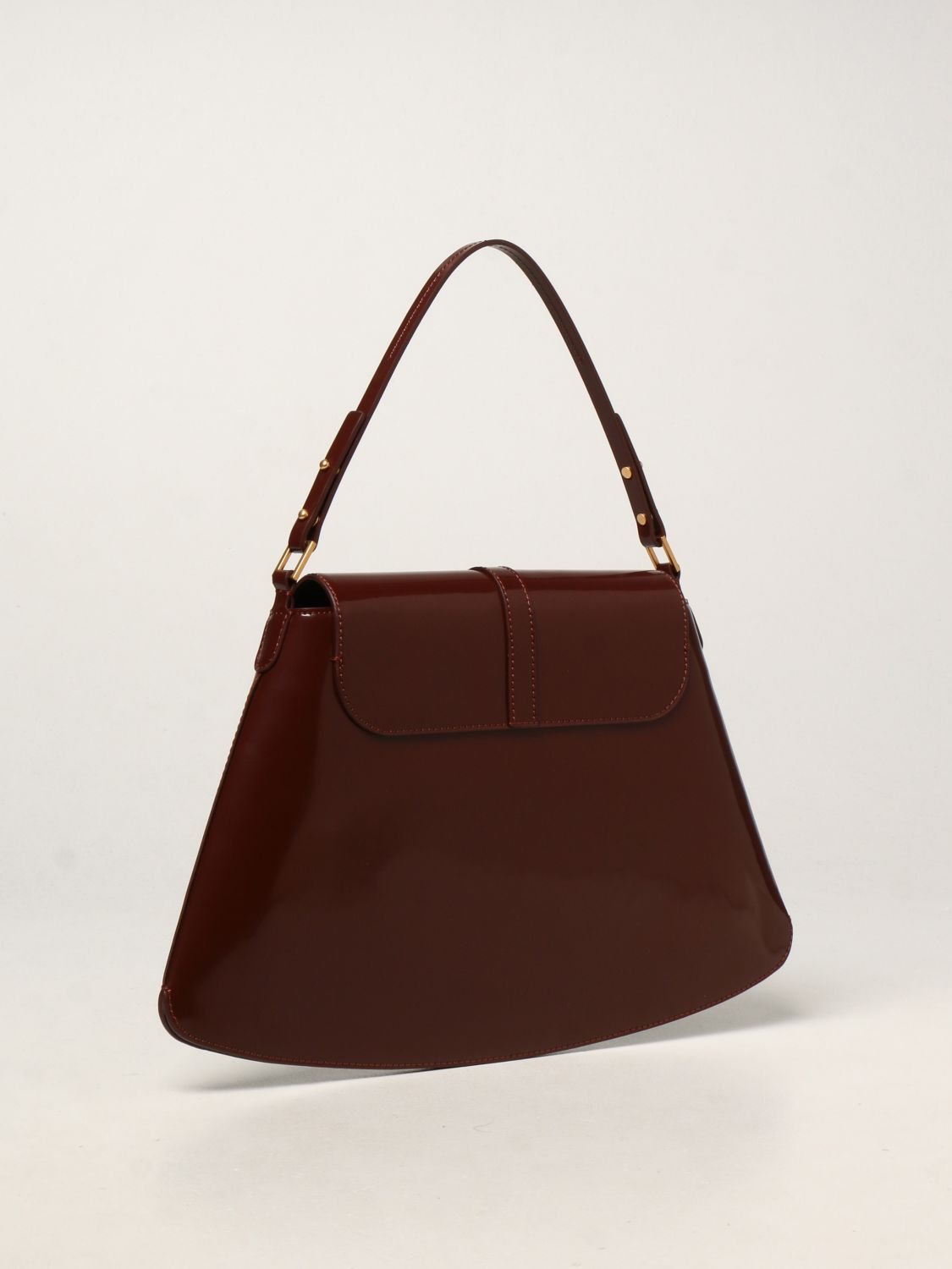 Handbag By Far: Portia By Far bag in brushed leather brown 2
