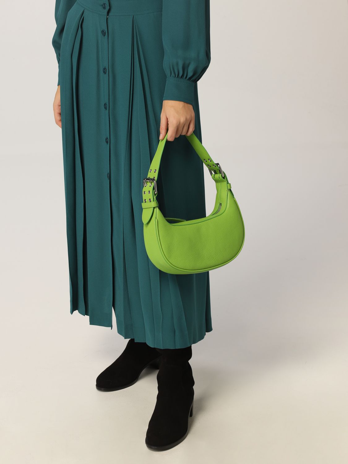 Schultertasche By Far: Handtasche damen By Far grün 2