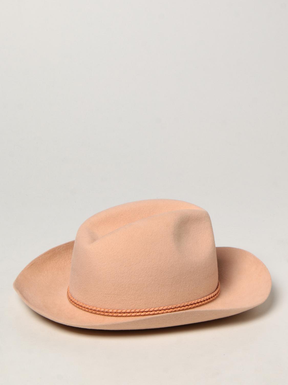 RUSLAN BAGINSKIY: Hat women - Beige 
