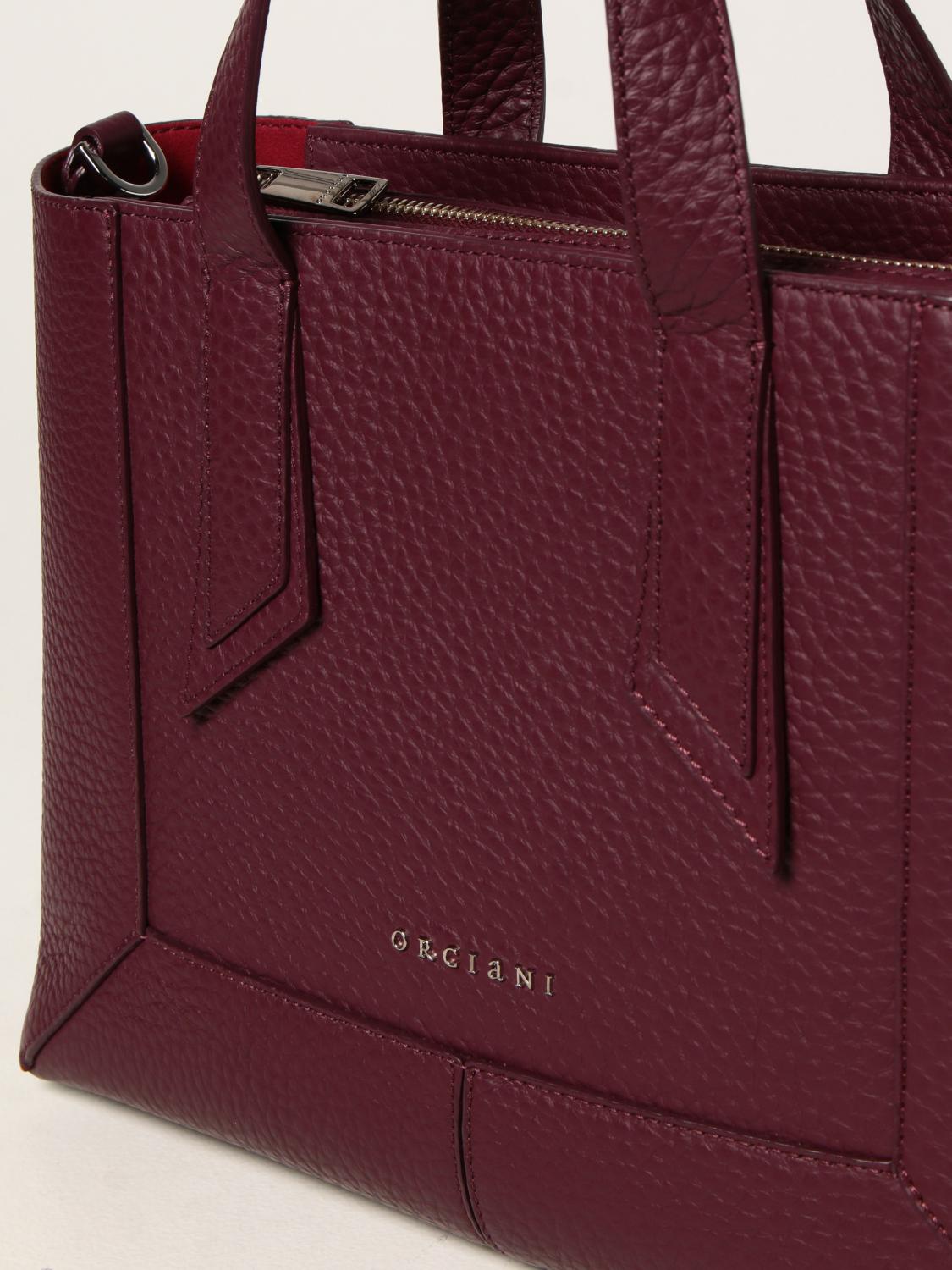 Borsa Orciani Ofelia in pelle Soft media Colore Bordeaux (B02102)