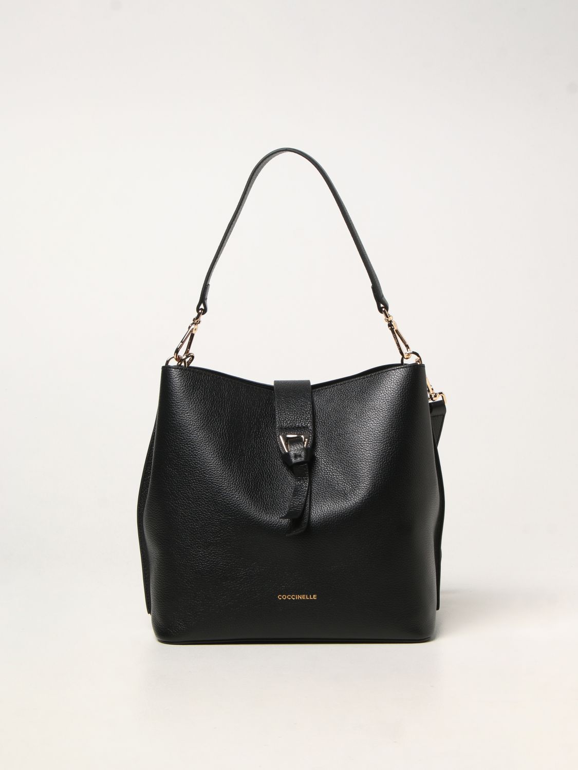 COCCINELLE: bag in grained leather | Shoulder Bag Coccinelle Women ...