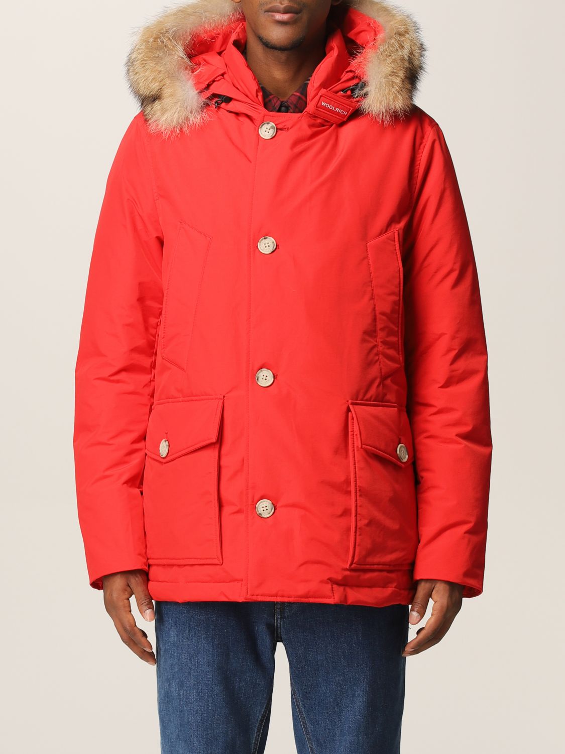 Geheugen liefde Belachelijk Woolrich Outlet: jacket for man - Red | Woolrich jacket CFWOOU048MRUT001  online on GIGLIO.COM