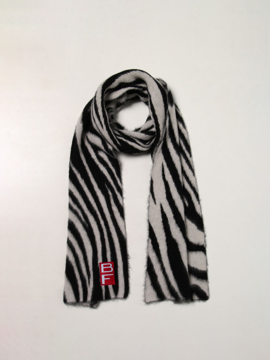 Scarf By Far: By Far animalier scarf black 2