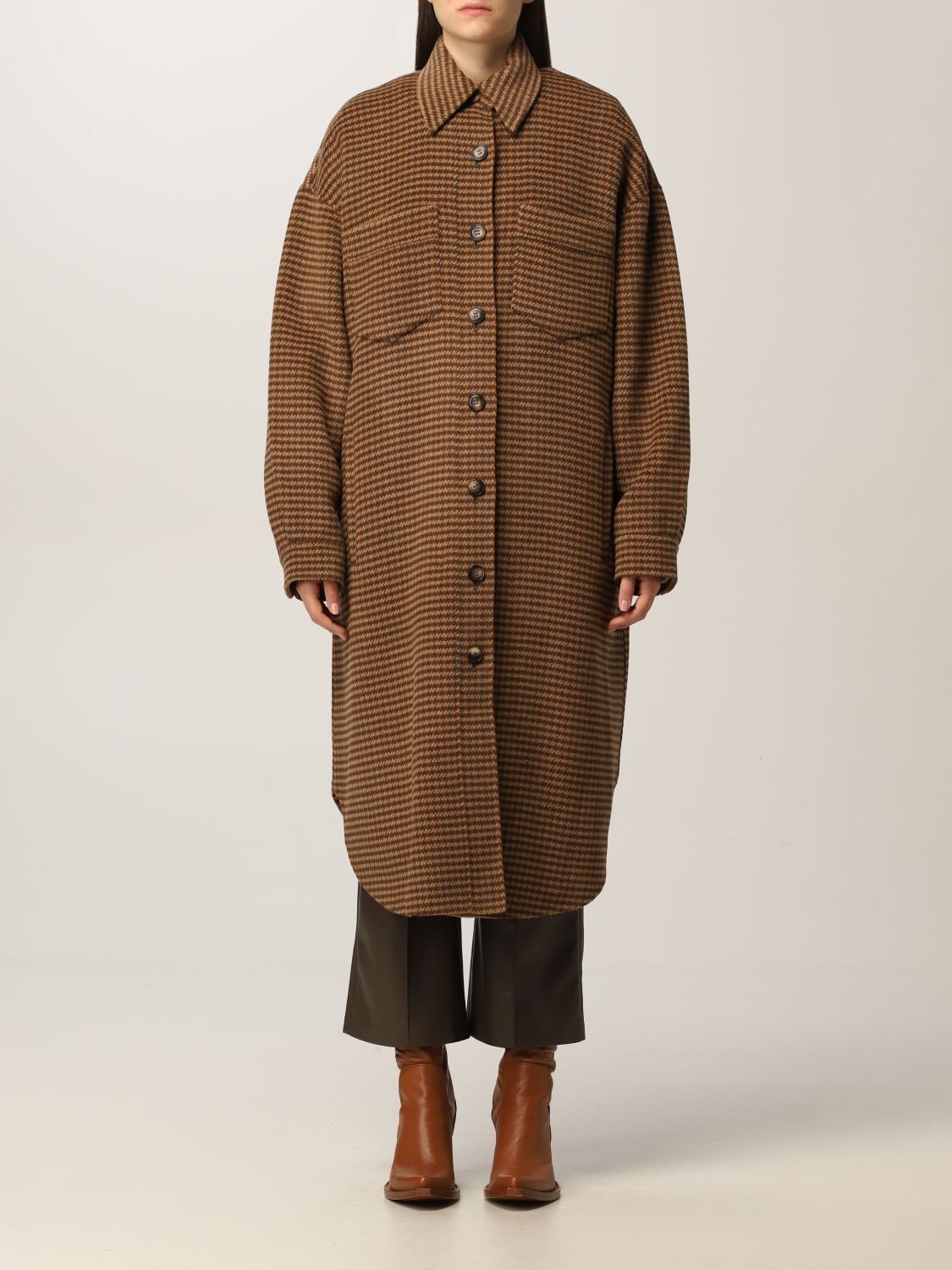Coat Nanushka: Dress women Nanushka brown 1