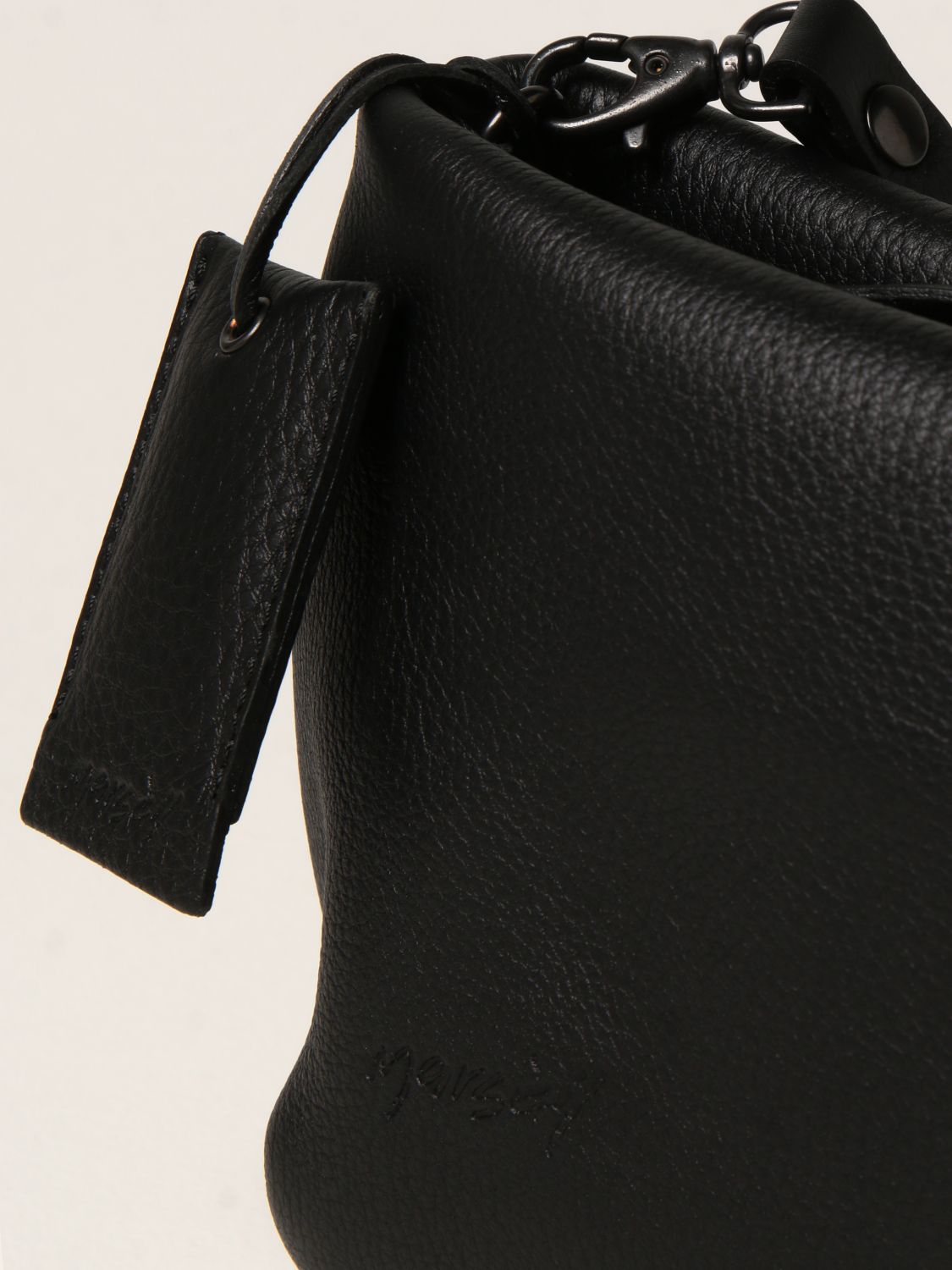 MARSÈLL: Fantasmino bag in dry milled leather - Black | Marsèll mini ...