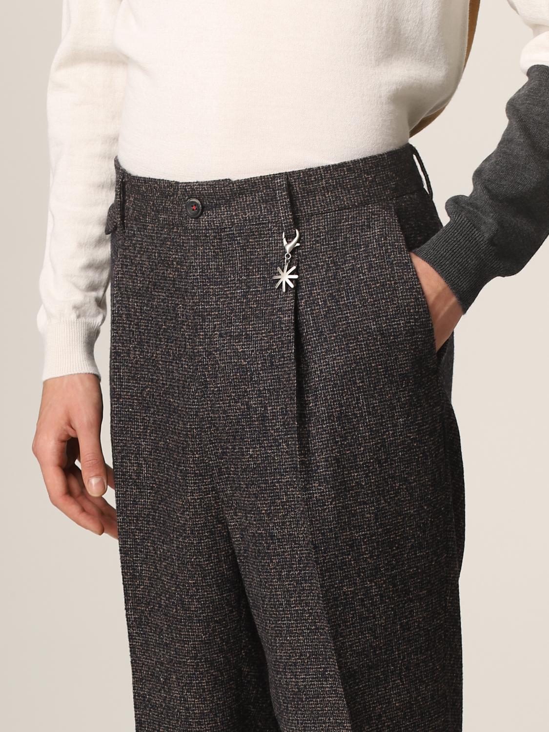 MANUEL RITZ: Pants men - Blue | Pants Manuel Ritz 3132P1658213659 GIGLIO.COM