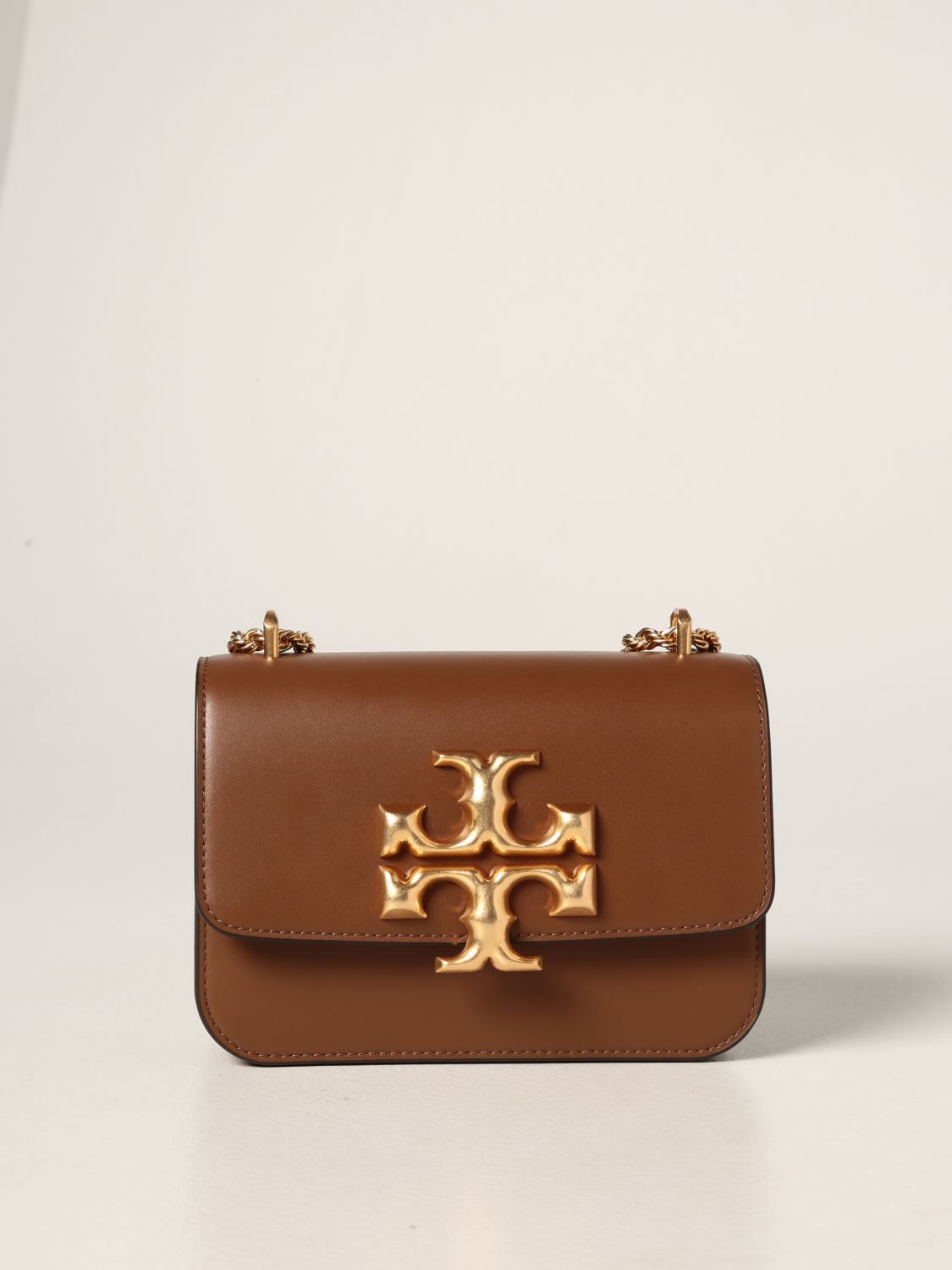 TORY BURCH: Small Eleanor leather bag - Brown | Tory Burch mini bag 73589  online on 