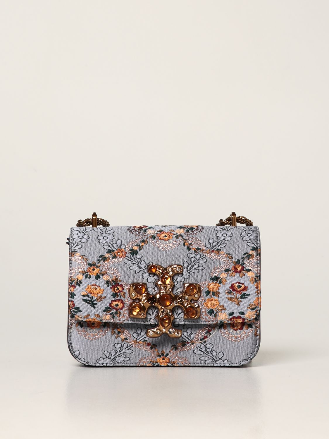 TORY BURCH: Eleanor bag with brocade pattern - Multicolor | Tory Burch mini  bag 86535 online on 