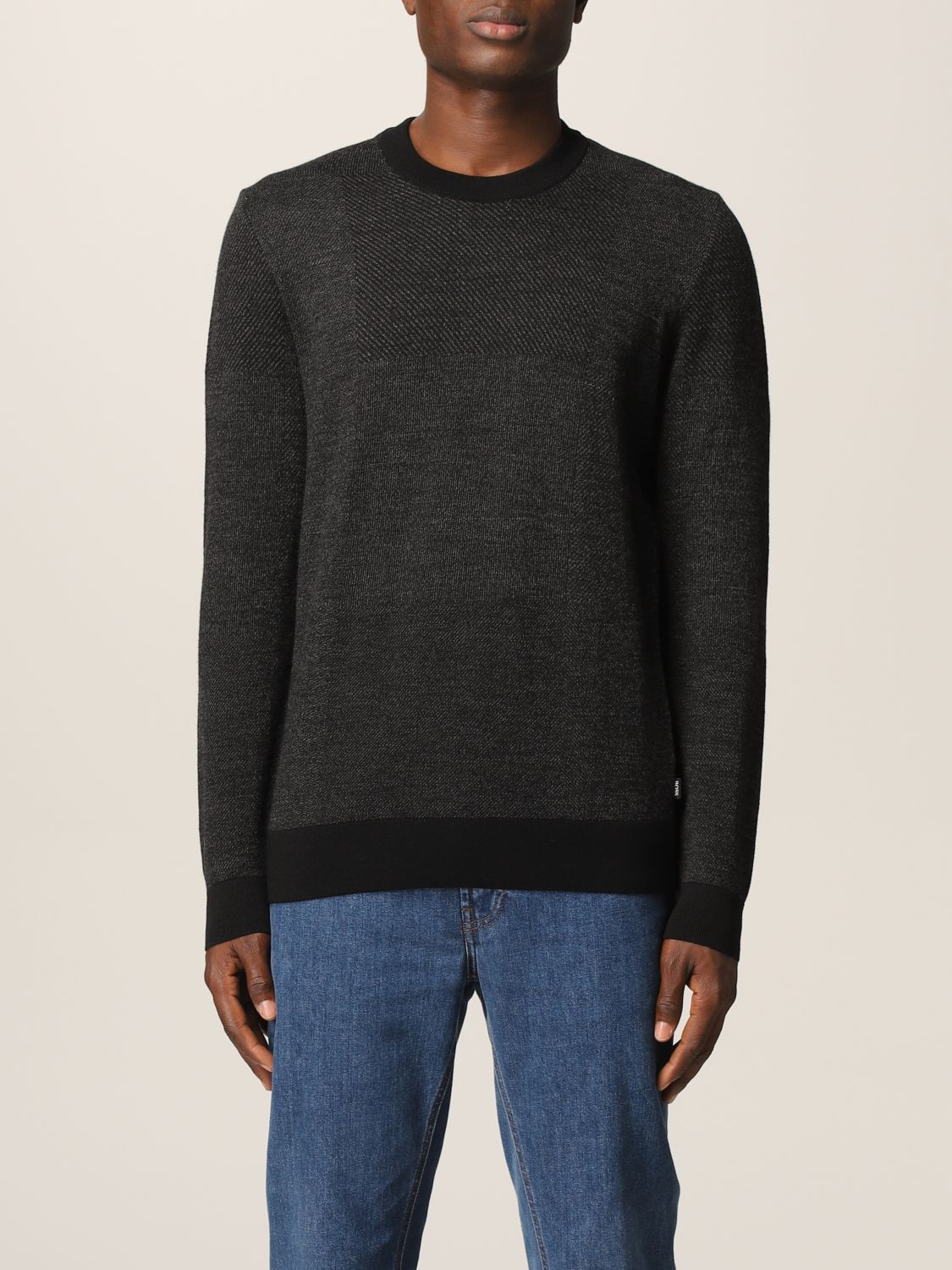 BOSS: Sweater men - Black | Sweater Boss 10237239 GIGLIO.COM