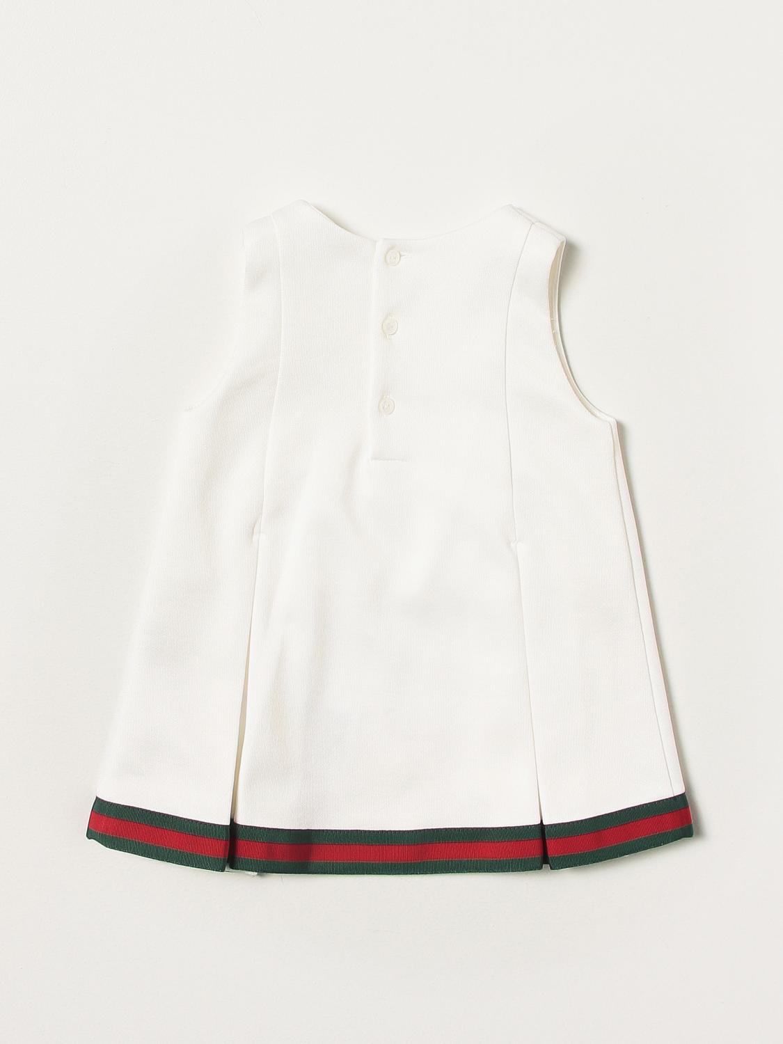 GUCCI romper for baby White Gucci romper 596275 XJBL2 online on