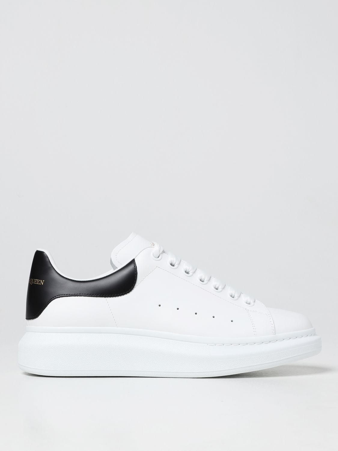ALEXANDER MCQUEEN: Larry smooth leather sneakers - White 2 | Alexander ...