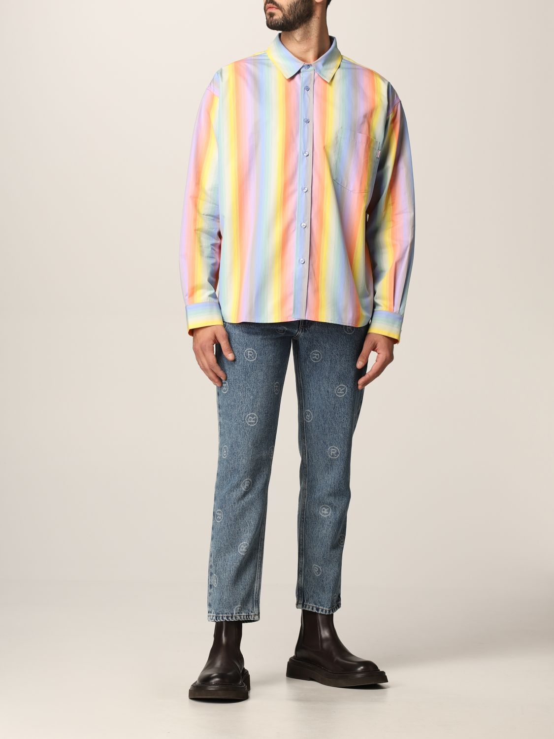 Shirt Martine Rose: Martine Rose multicolor striped shirt multicolor 2