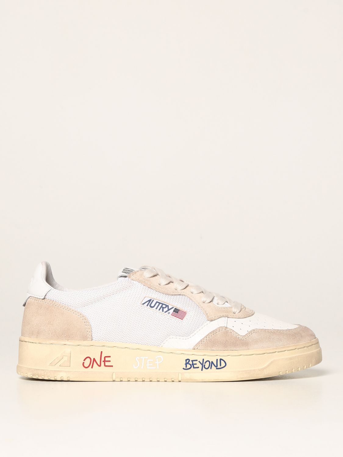Autry Trainers In Leather And Suede In White | ModeSens