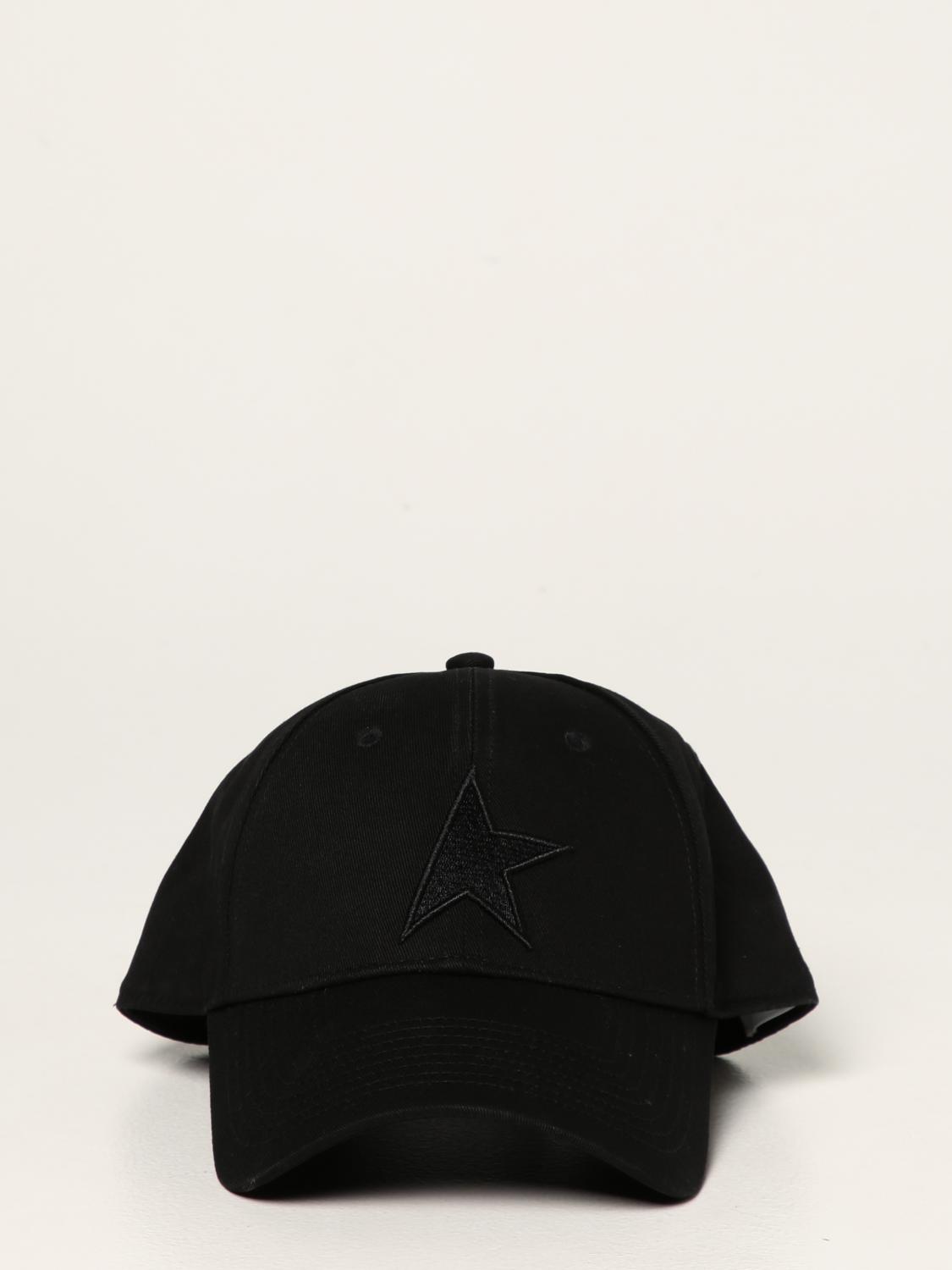 GOLDEN GOOSE: Cappello da baseball - Nero | Cappello Golden Goose  GUP01038P00059790100 GIGLIO.COM