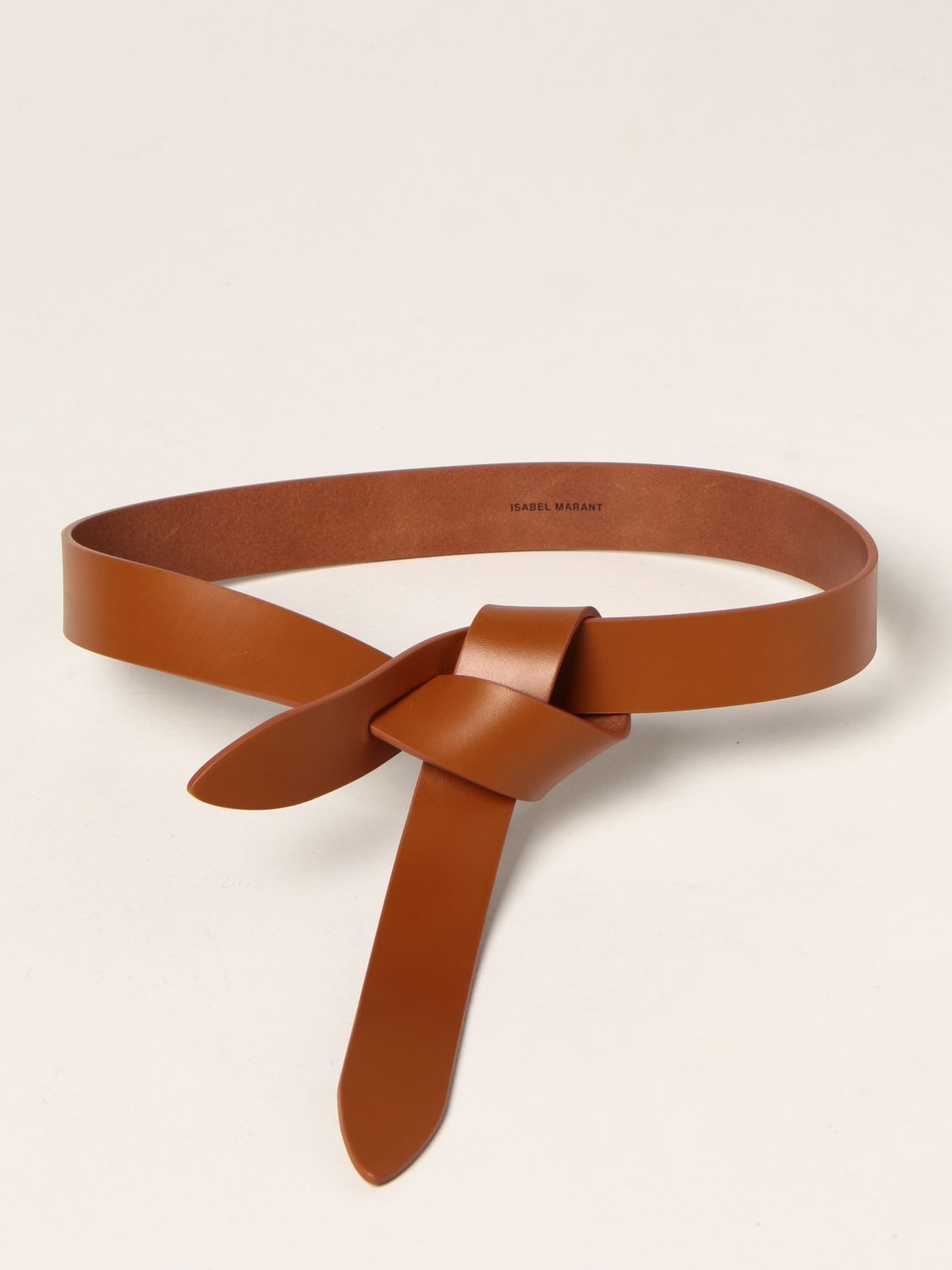 ISABEL MARANT: leather belt - Natural | Isabel Marant belt ...