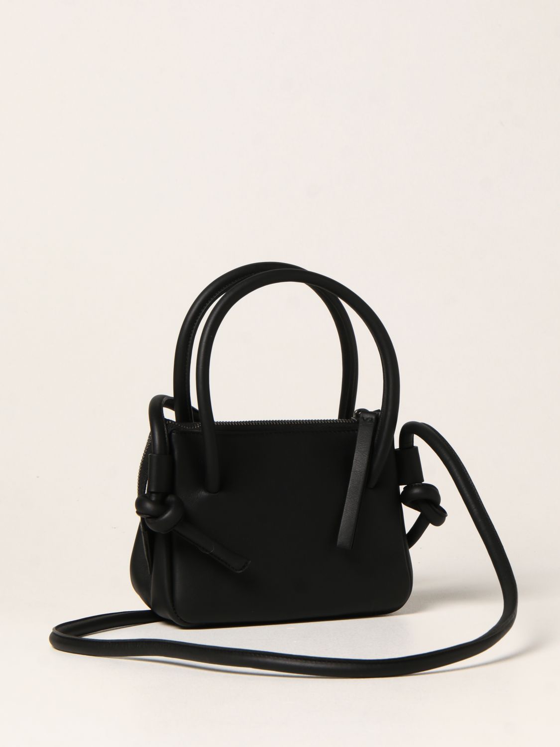 MARSÈLL: Sacco Piccolo leather bag - Black | Marsèll mini bag MB0412189 ...