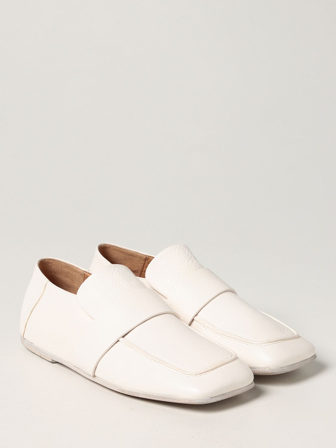 Loafers Marsèll: Marsèll Spatolona loafers in dry milled leather white 2