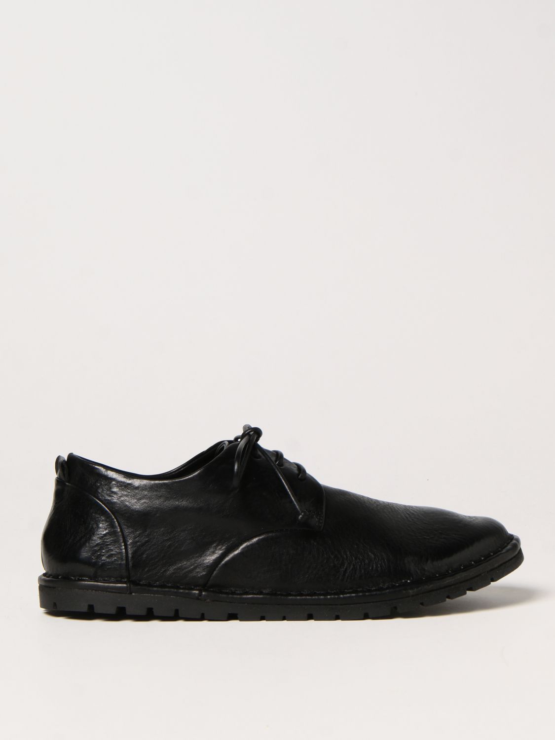 MARSÈLL: Sancrispa derby shoes in dry milled leather - Black | Marsèll ...